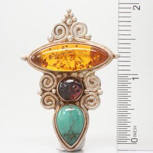 Unique Amber Brooch